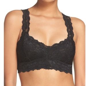 FP Lace Racerback Bralette - Black - NWT